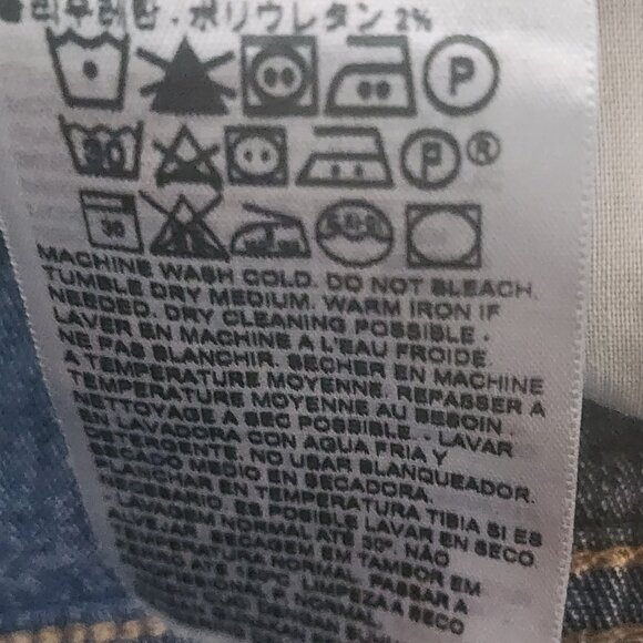 Levi Strauss Medium Wash 711 Skinny Stretch Cotton Poly Elastane Jean Sz W28 L30 - Picture 15 of 16